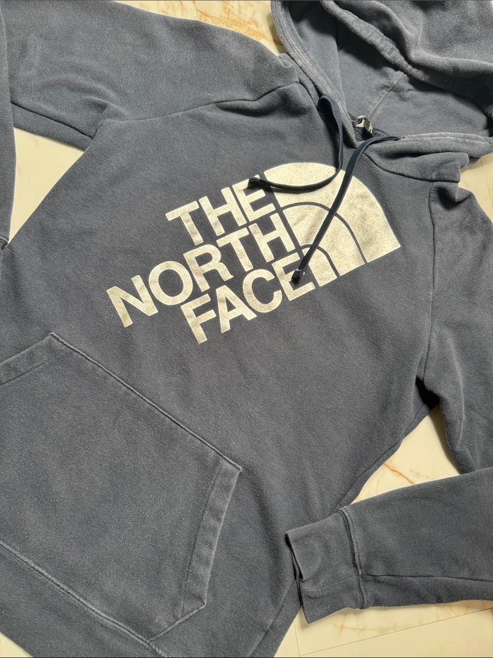 The North Face Half Dome Metallic Logo Pull Over Hoodie Sz M Hike Travel Lounge